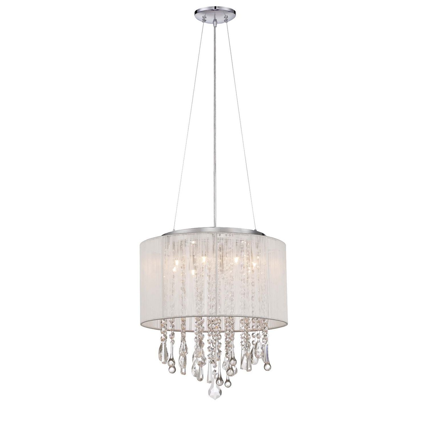 Avenue Lighting - HF1501-WHT - LED Dual Sconce - Beverly Dr. - White Silk String