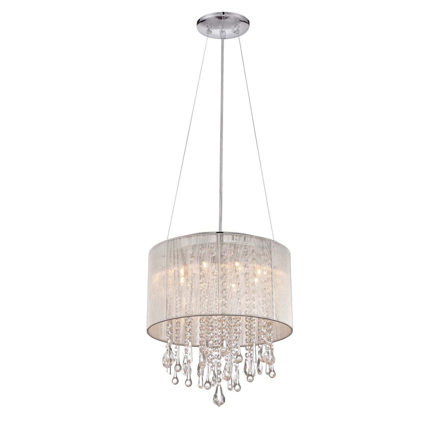 Avenue Lighting - HF1501-WHT - LED Dual Sconce - Beverly Dr. - White Silk String