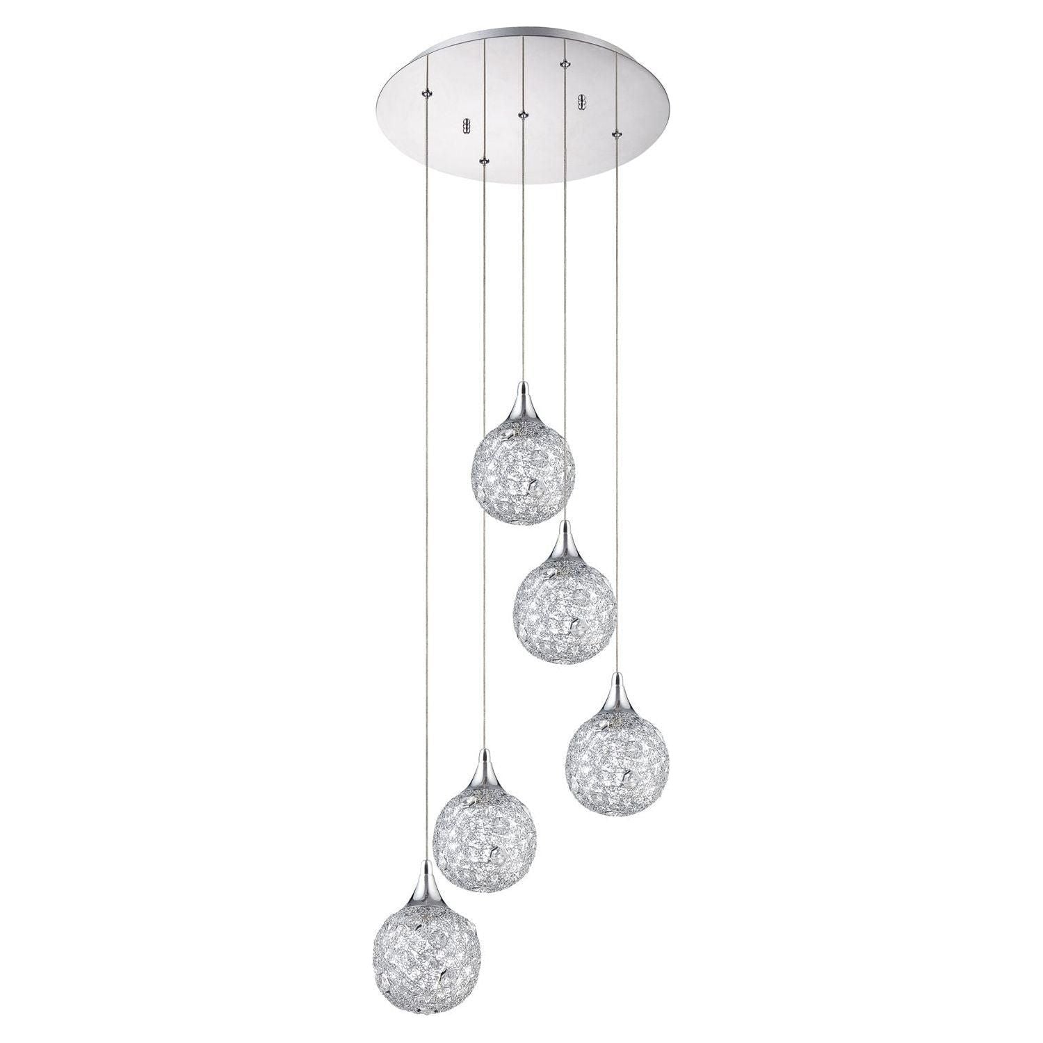 Kendal Lighting - Solaro Pan - PF40-5LPA-CH - Canada Light Shop