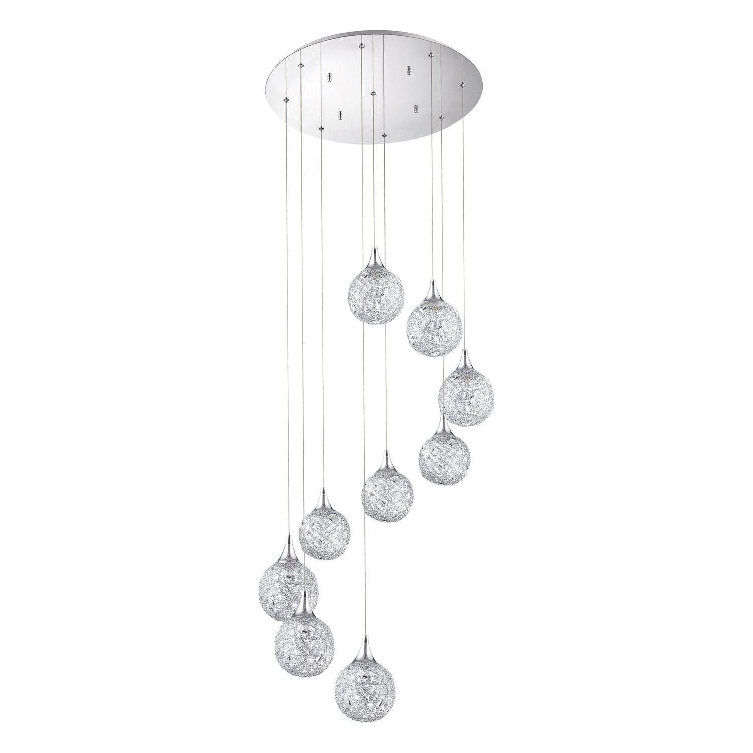 Kendal Lighting - Solaro Pan - PF40-9LPA-CH - Canada Light Shop