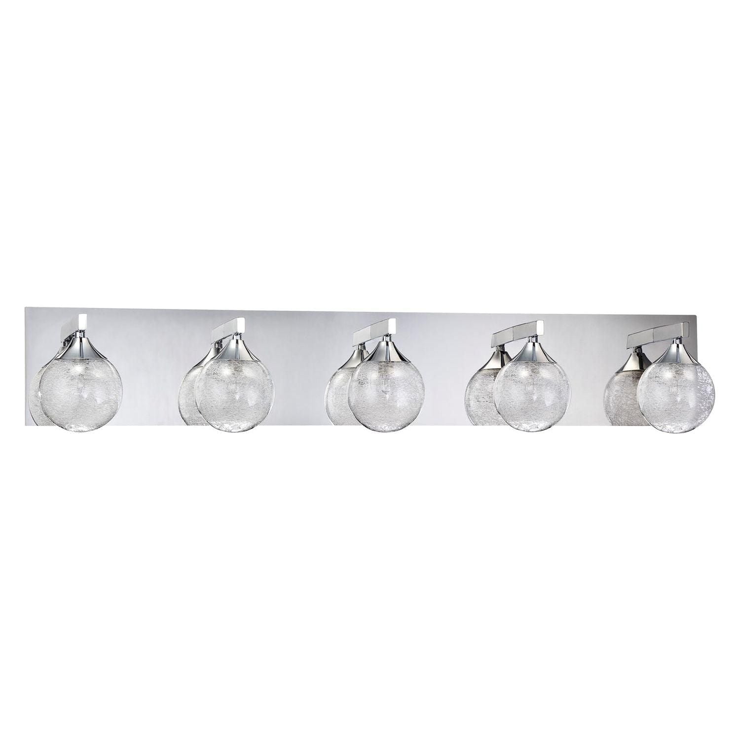Kendal Lighting - Fybra Vanity Light - VF4100-5L-CH - Canada Light Shop