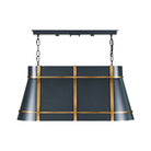 Varaluz - 536N03ZNCBRZ - Three Light Linear Pendant - Brasserie - Blackened Zinc/Heritage Bronze