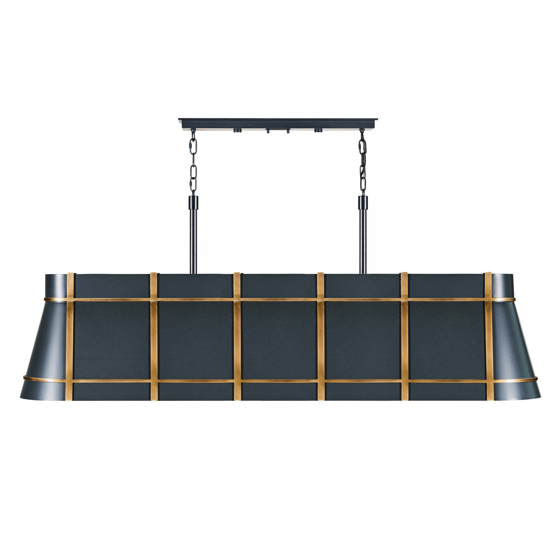 Varaluz - 536N06ZNCBRZ - Six Light Linear Pendant - Brasserie - Blackened Zinc/Heritage Bronze