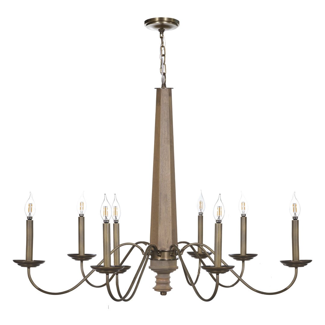 Varaluz - 545C08BRZ - Eight Light Chandelier - Dinner at - Heritage Bronze