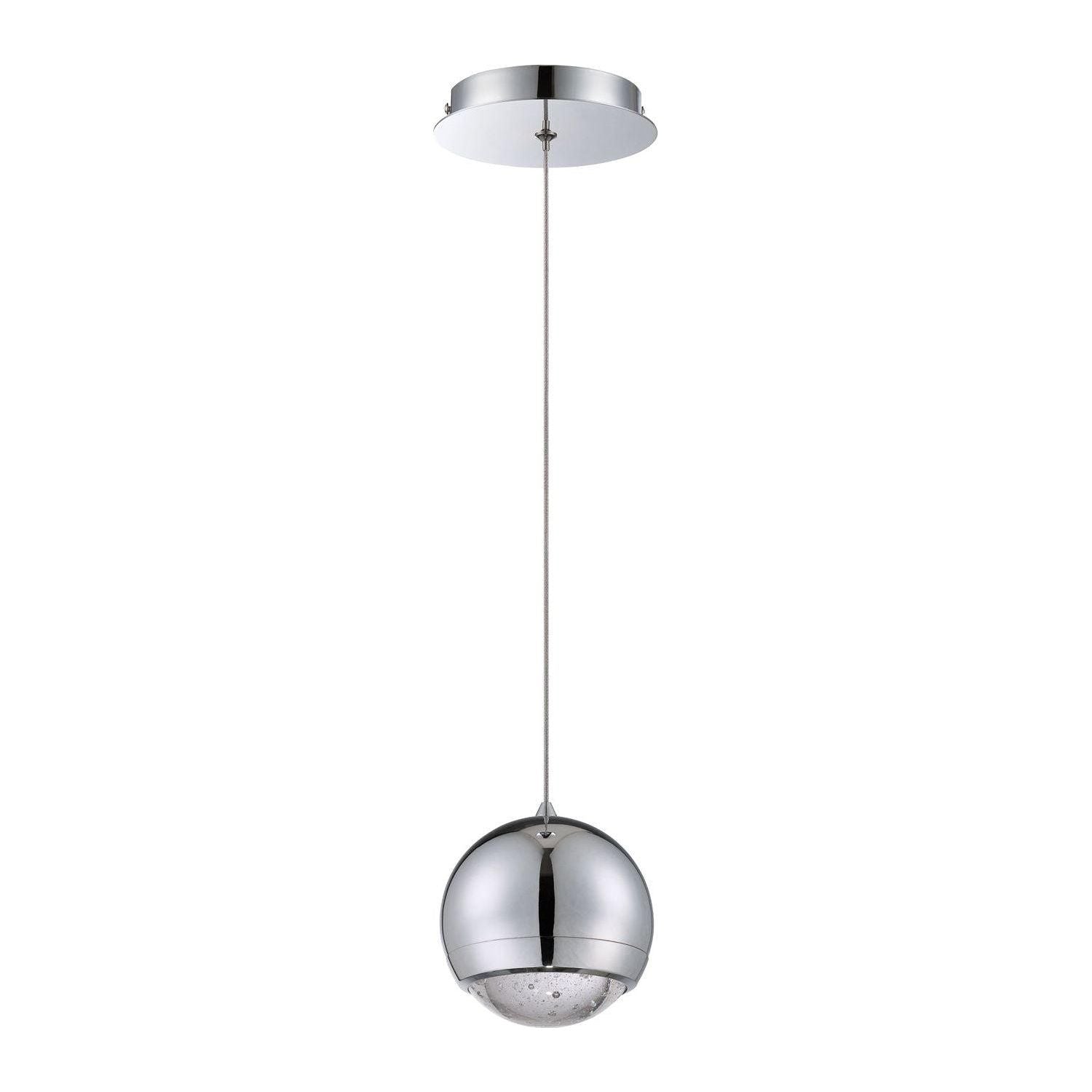 Kendal Lighting - Spumante Pendant - PF55-1LPE-CH - Canada Light Shop