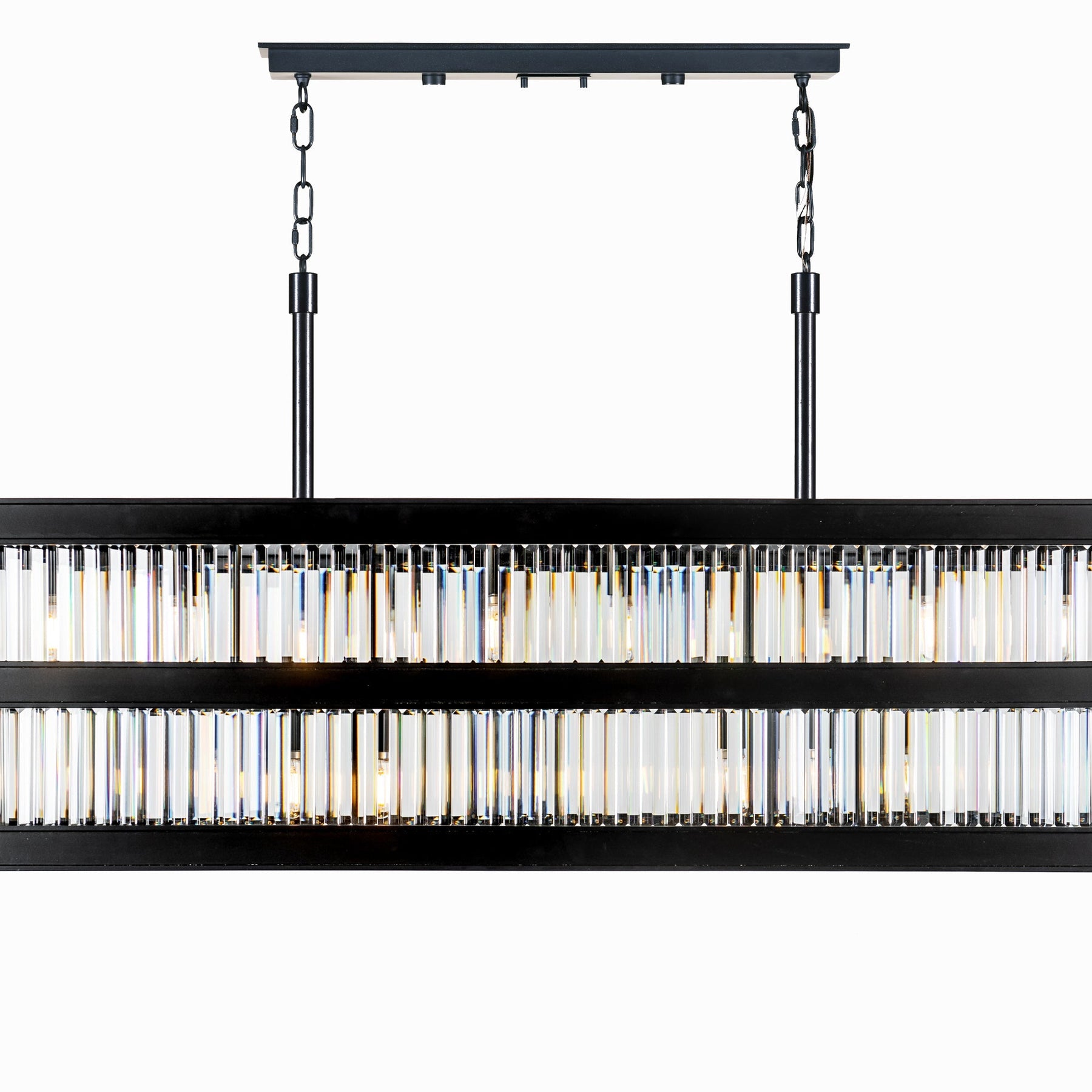 Varaluz - 546N06BLK - Six Light Linear Pendant - Double Take - Heritage Black