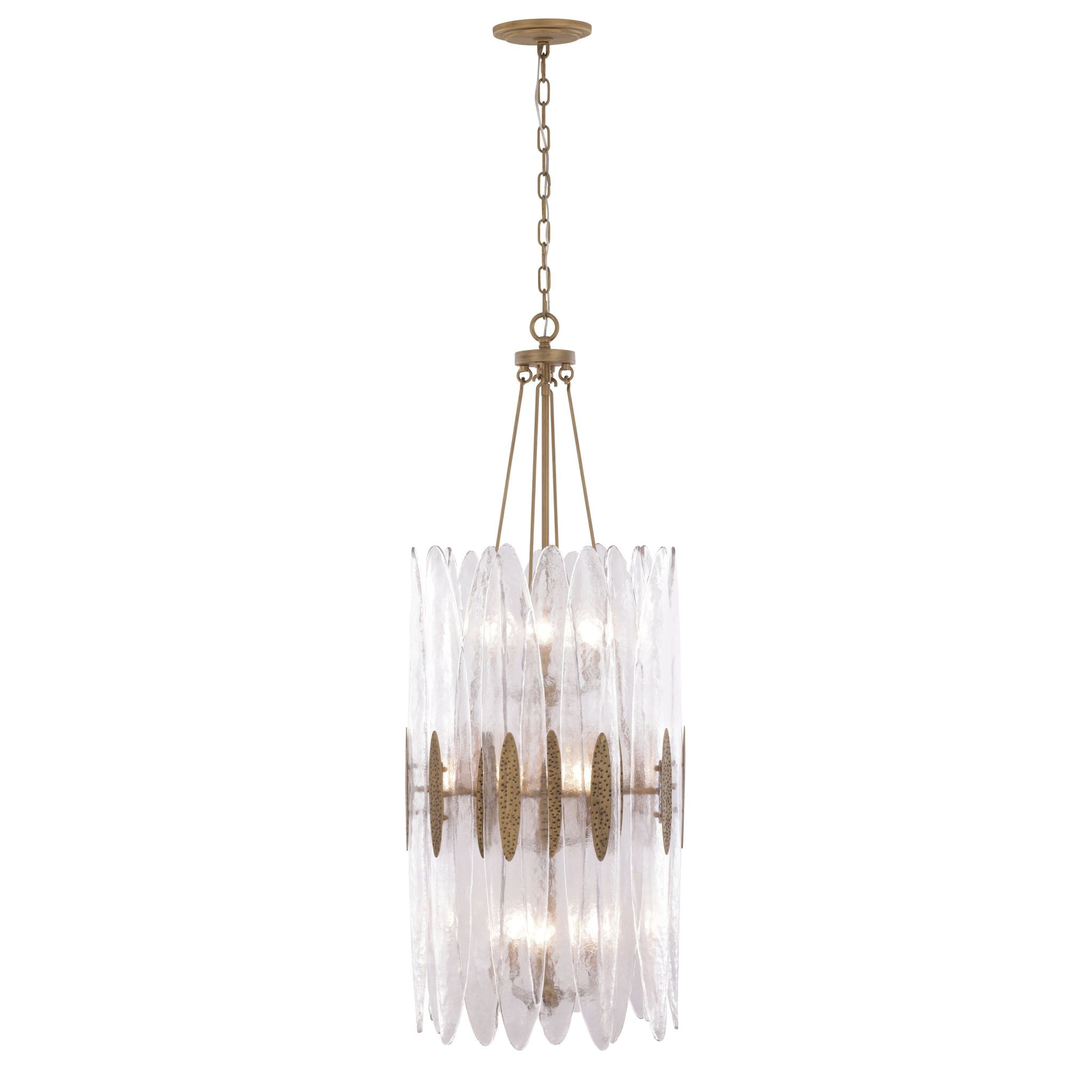 Varaluz - 557F09HG - Nine Light Pendant - Aurora - Havana Gold