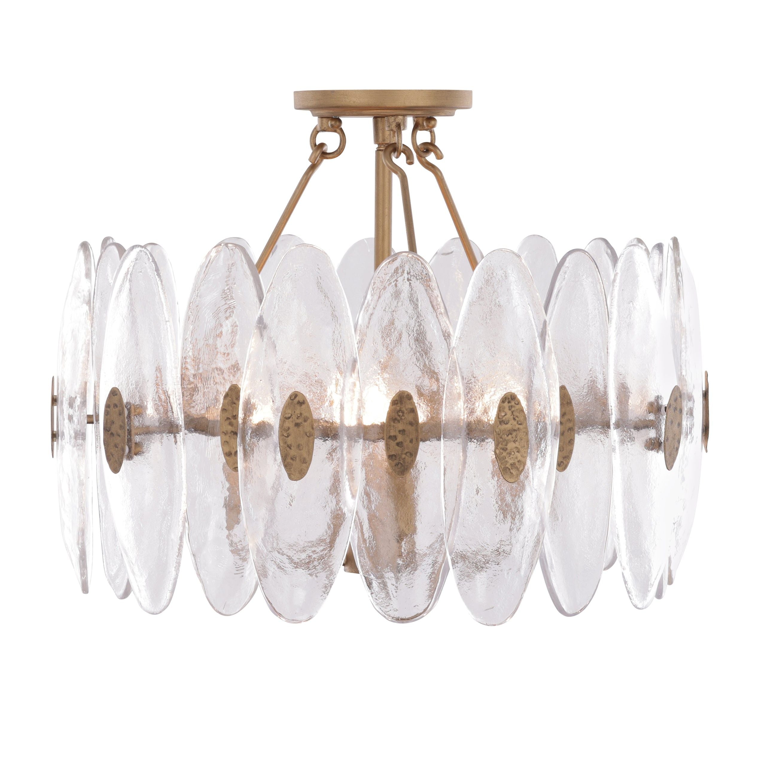 Varaluz - 557S04HG - Four Light Semi-Flush Mount - Aurora - Havana Gold