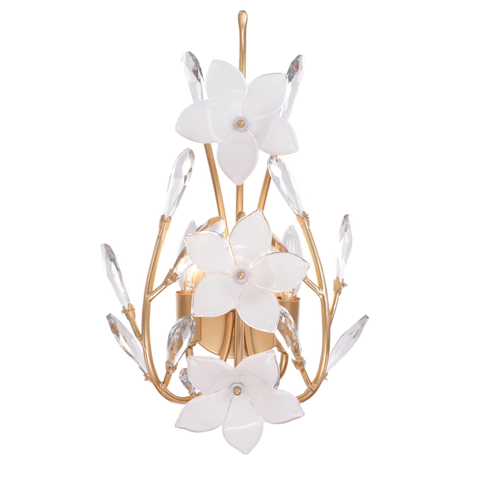 Varaluz - 558W02FG - Two Light Wall Sconce - Petal Court - French Gold