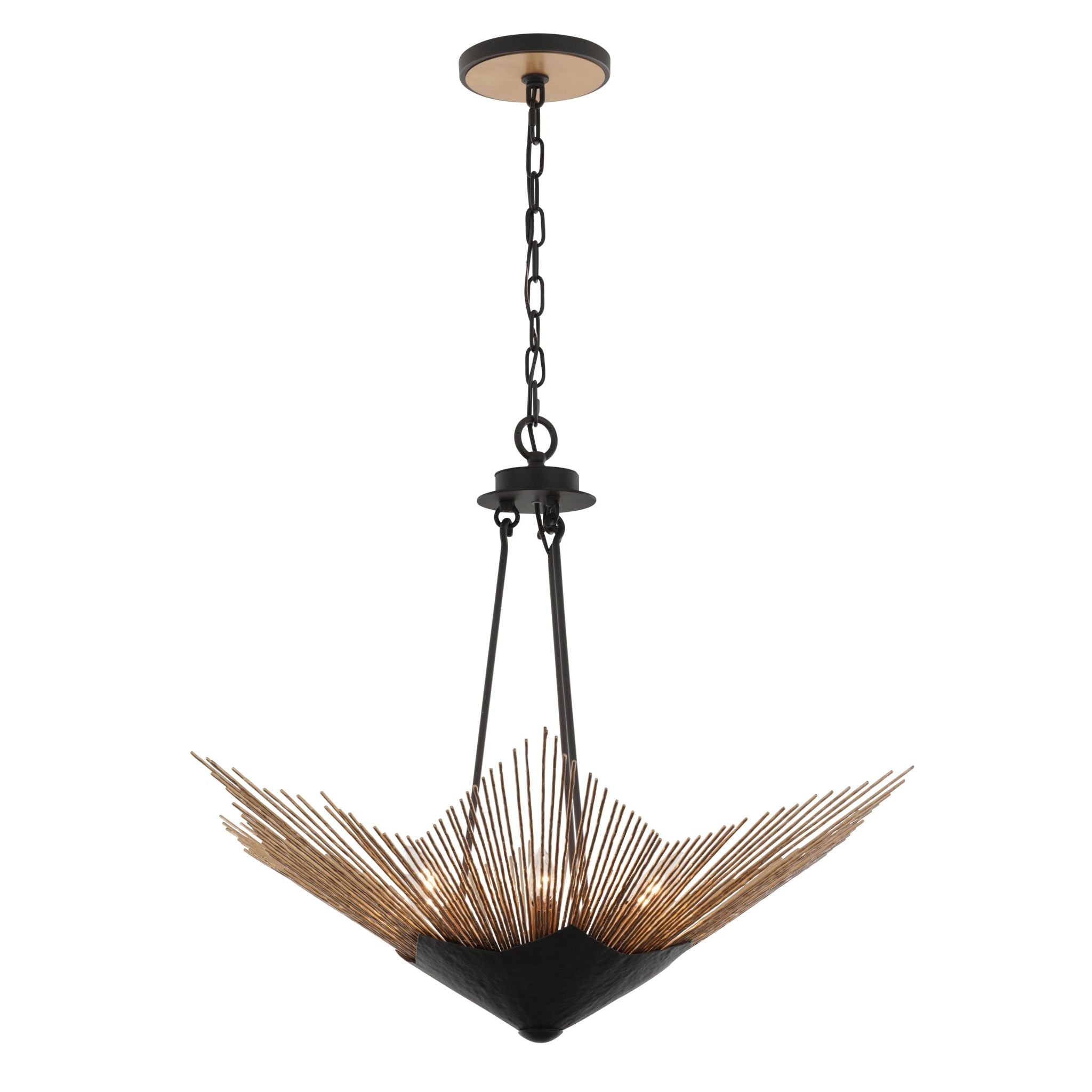 Varaluz - 570P06DBFG - Six Light Pendant - Aristocrat - Dark Bronze / French Gold