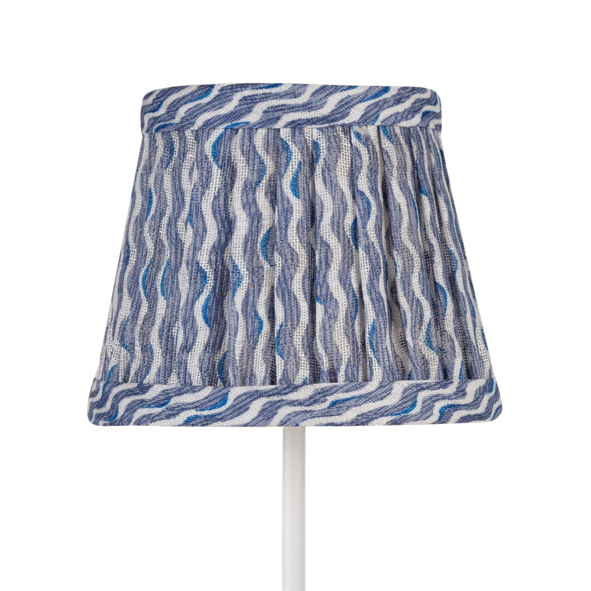 Zafferano America 5PP-082 Zafferano x Fermoie Fabric Lampshades - Popple Pattern in Blue Popple