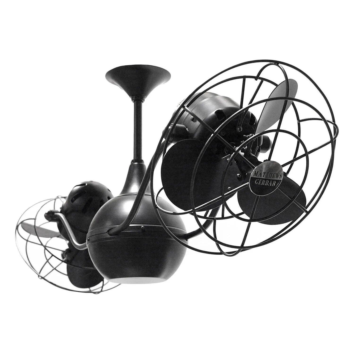 Matthews Fan Company - Vent-Bettina 42" Ceiling Fan - VB-BK-MTL - Canada Light Shop