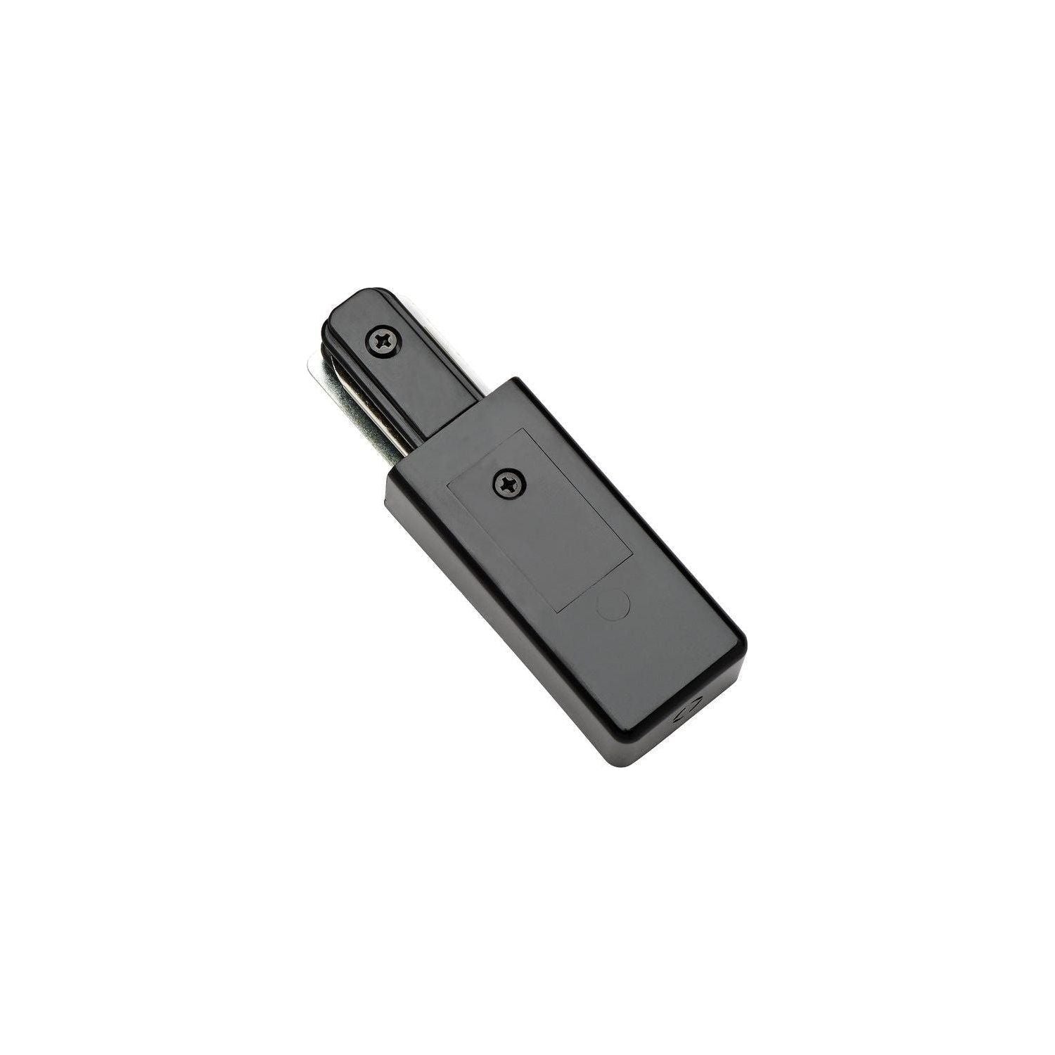 Kendal Lighting - Track Accessory End Feed - TA006-SF-BLK - Canada Light Shop