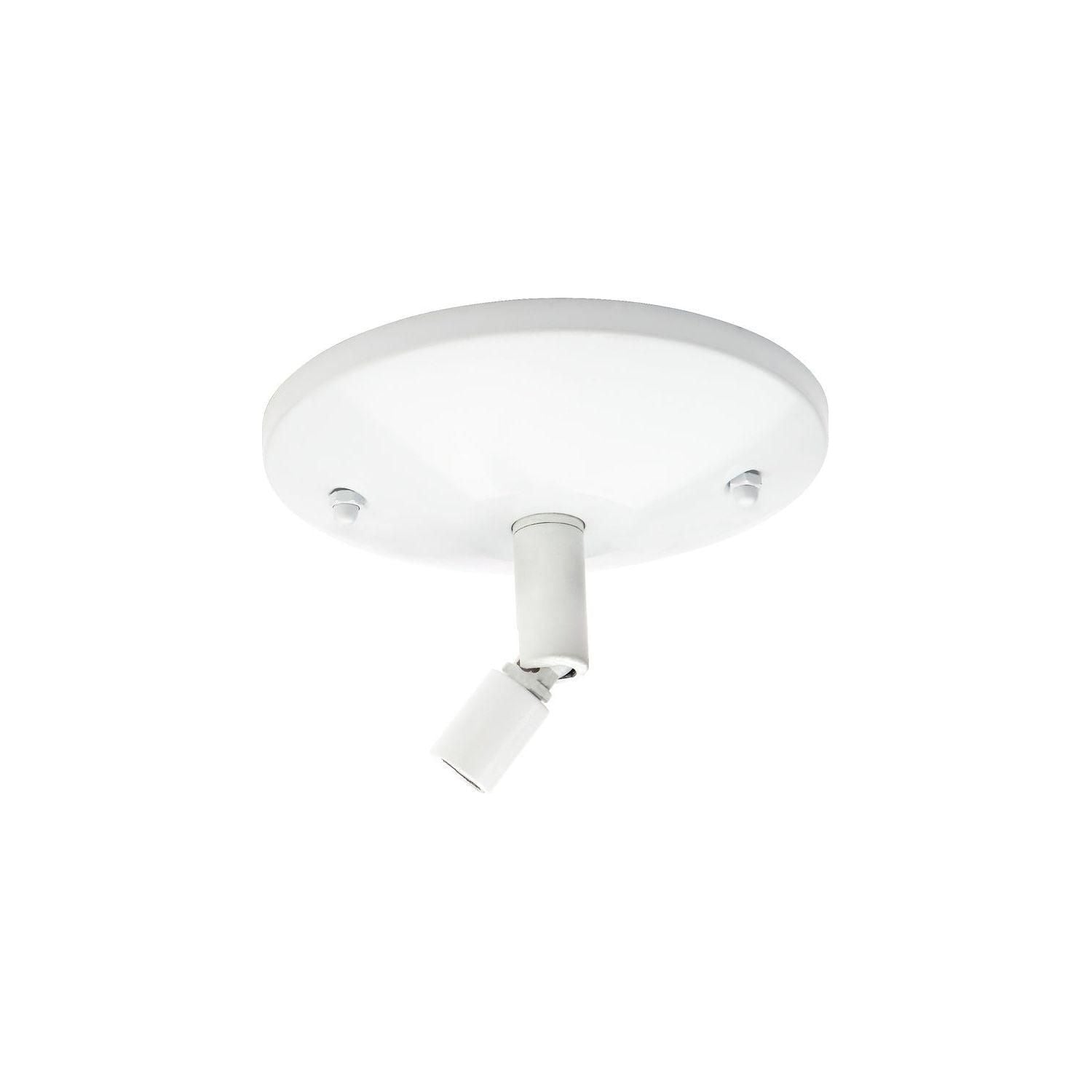 Kendal Lighting - Track Accessory Swivel Canopy for Stem Kit - TA014-SW-WH - Canada Light Shop