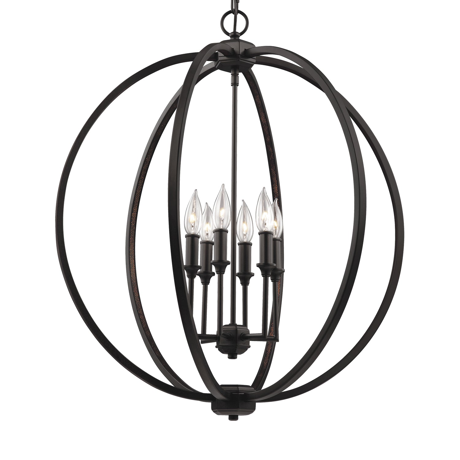 Visual Comfort Studio Canada - F3061/6ORB - Six Light Pendant - Corinne - Oil Rubbed Bronze