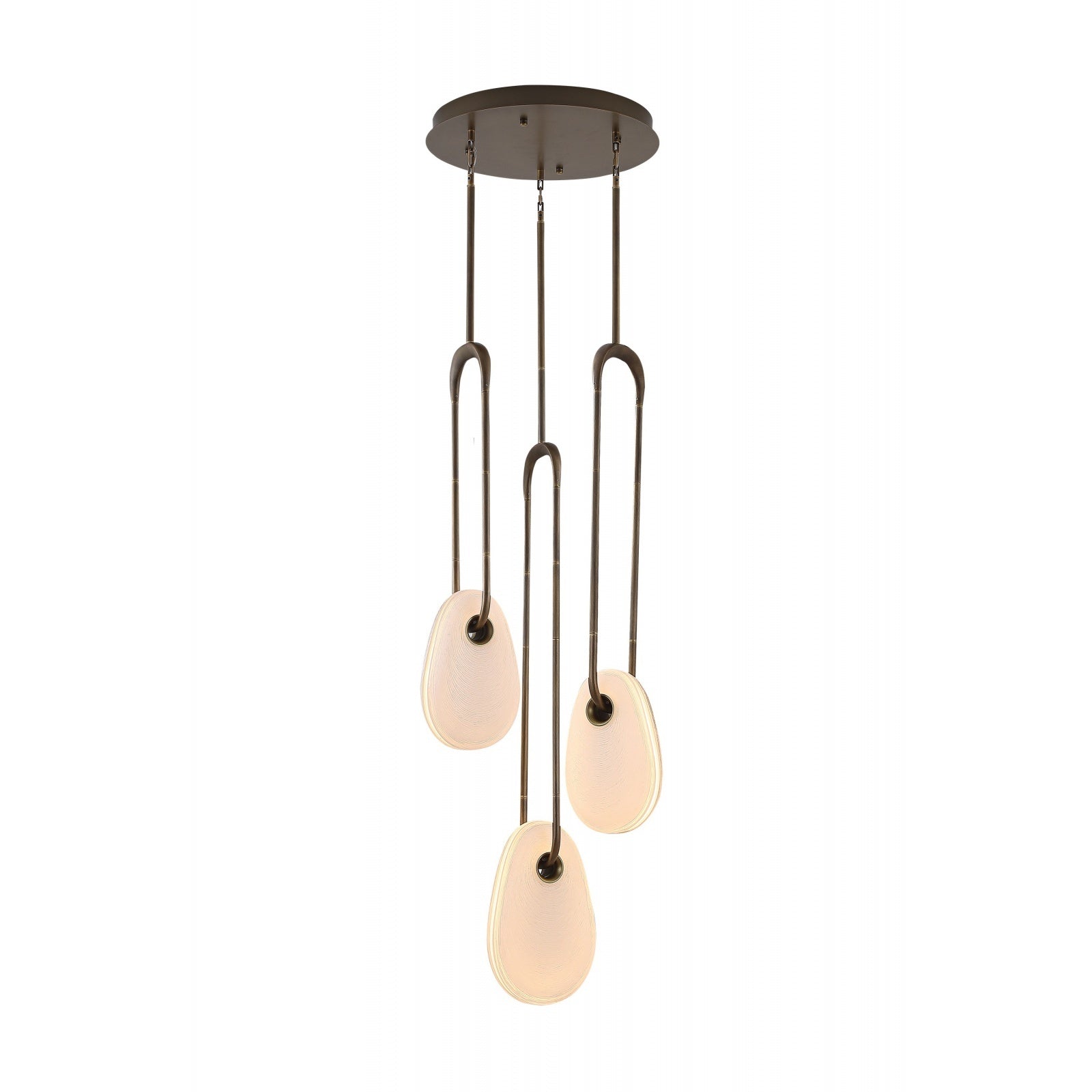 Avenue Lighting - HF7103-AB-WHT - LED Pendant - Palmea - Aged Brass
