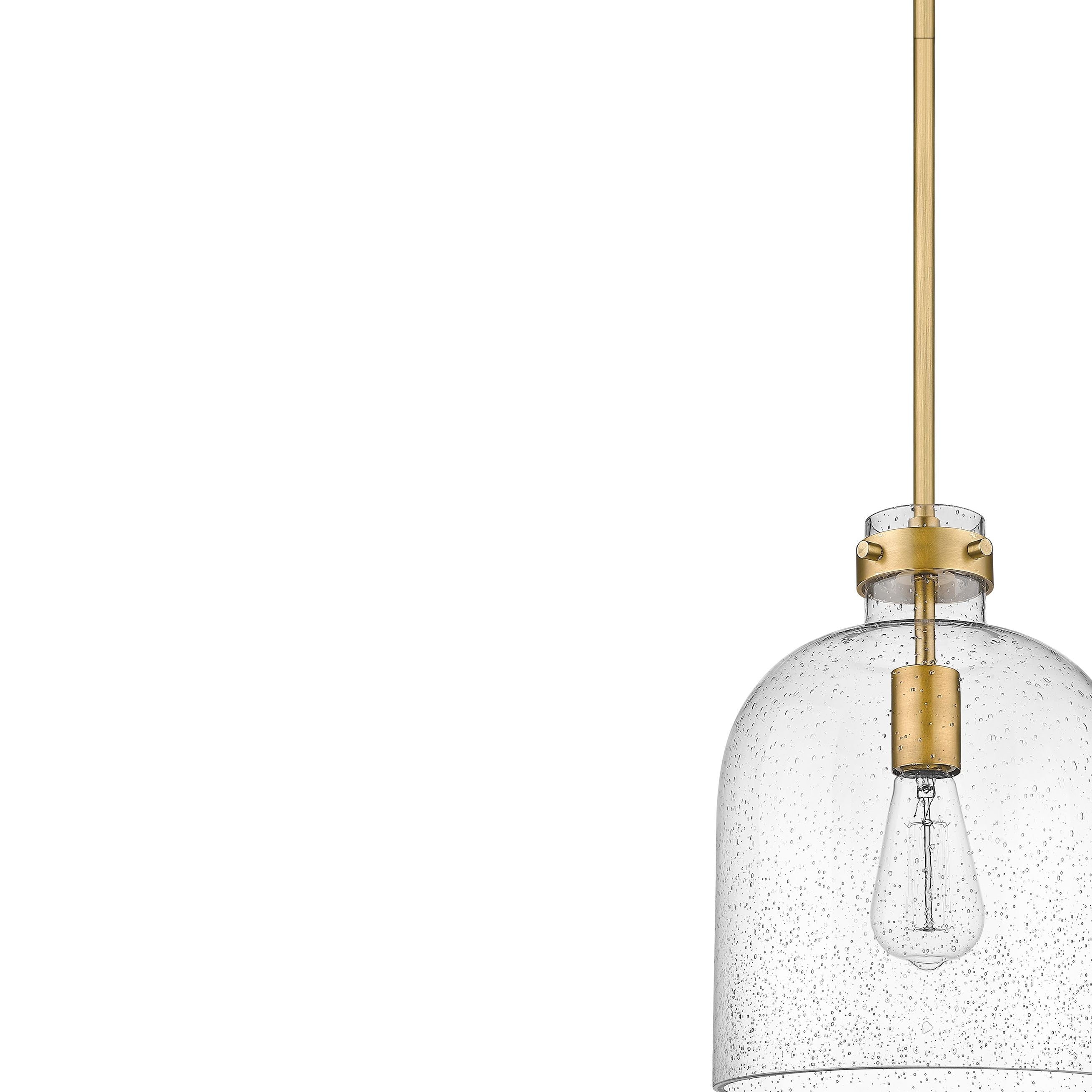 Z-Lite 817-9RB Pearson Pendant in Rubbed Brass not lit