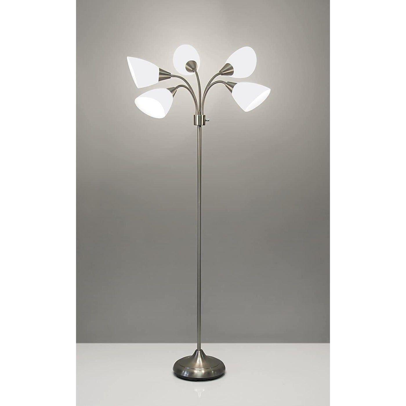 Adesso Home - 5 Light Floor Lamp - 7205-22 - Canada Light Shop