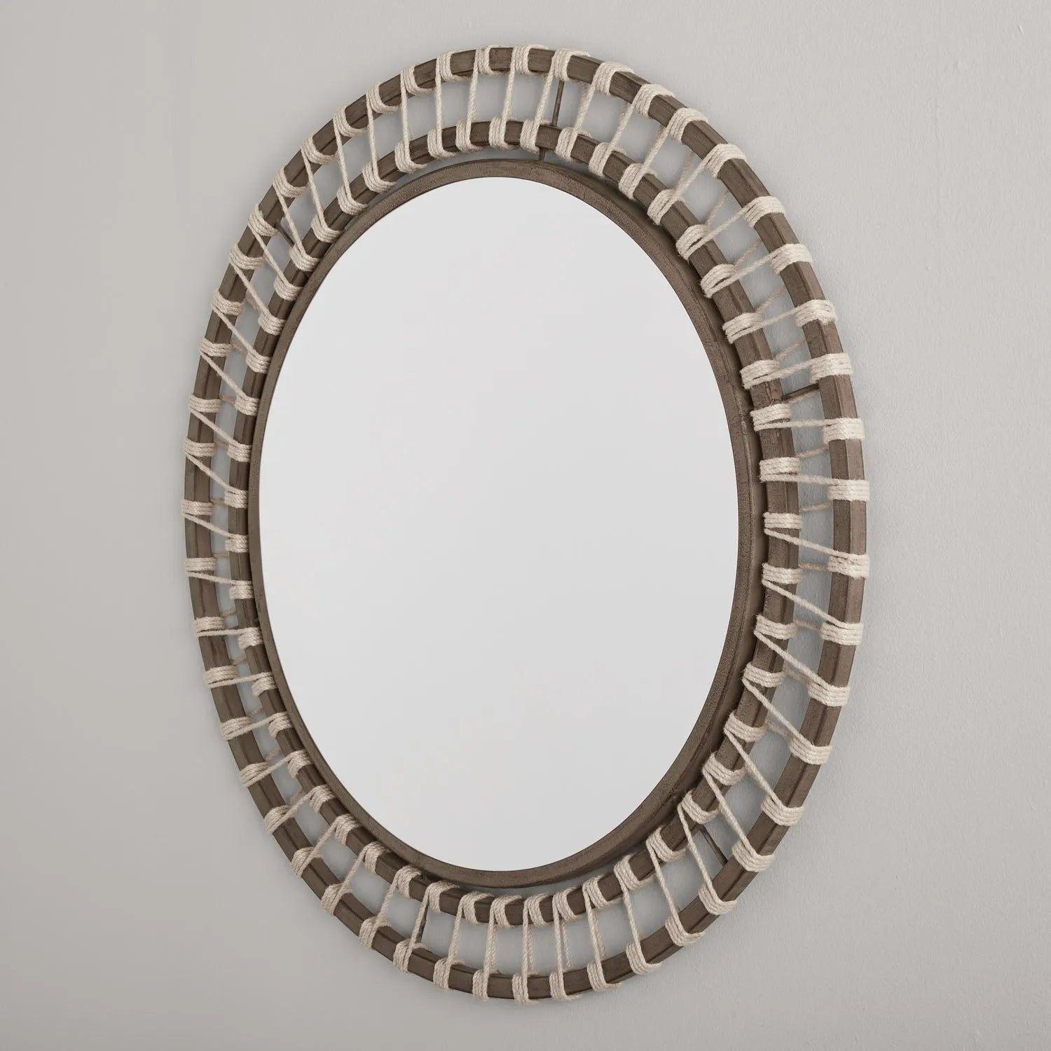 Capital Lighting Fixture Company - 34" Round Natural Jute Mirror - 740707MM - Canada Light Shop
