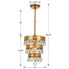 Crystorama - Perla One Light Mini Chandelier - 6103-GA - Canada Light Shop