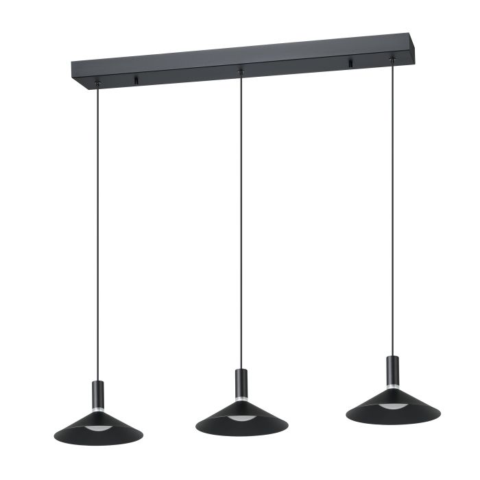 Thesis Lighting 902184A Conomavilla LED Linear Pendant in Textured Black