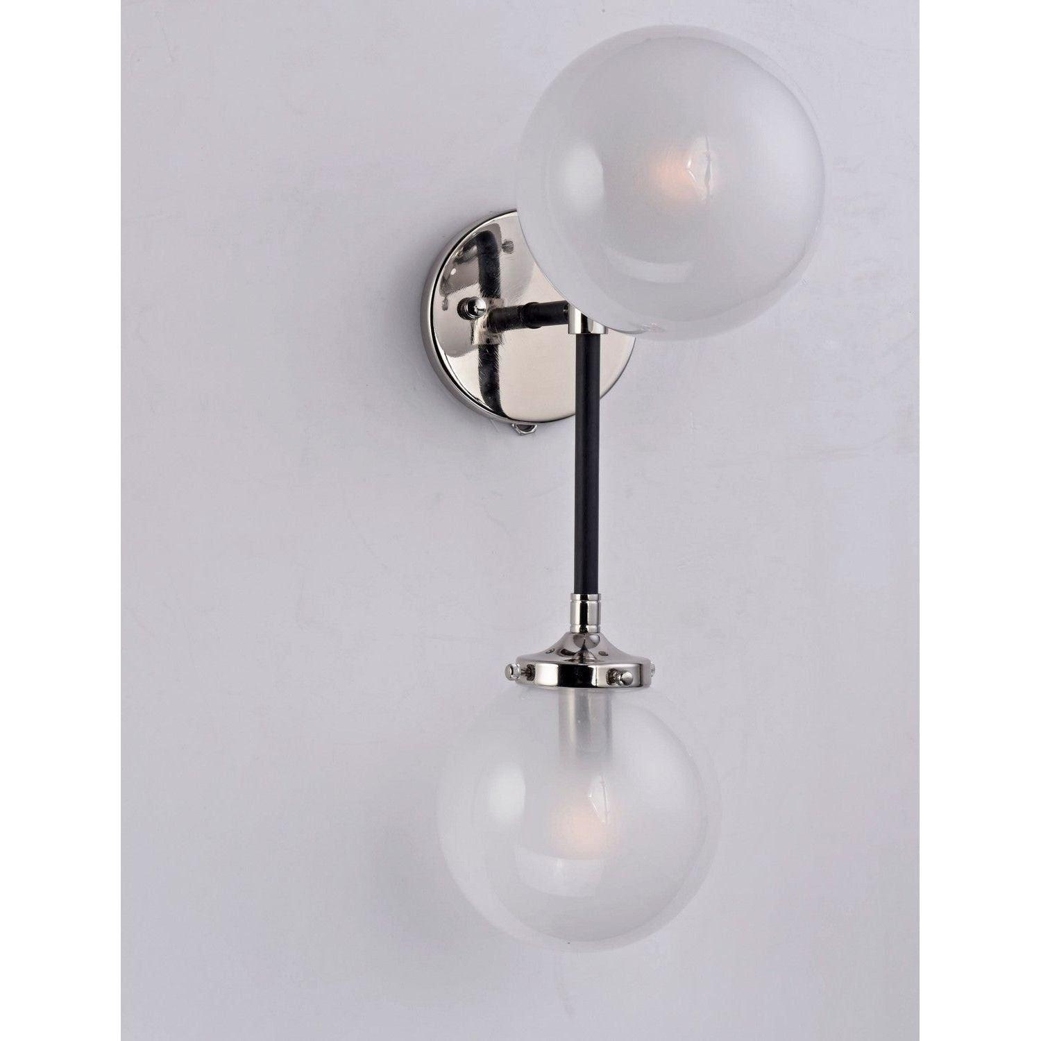 Maxim Lighting - Atom Wall Sconce - 24722WTBKPN - Canada Light Shop