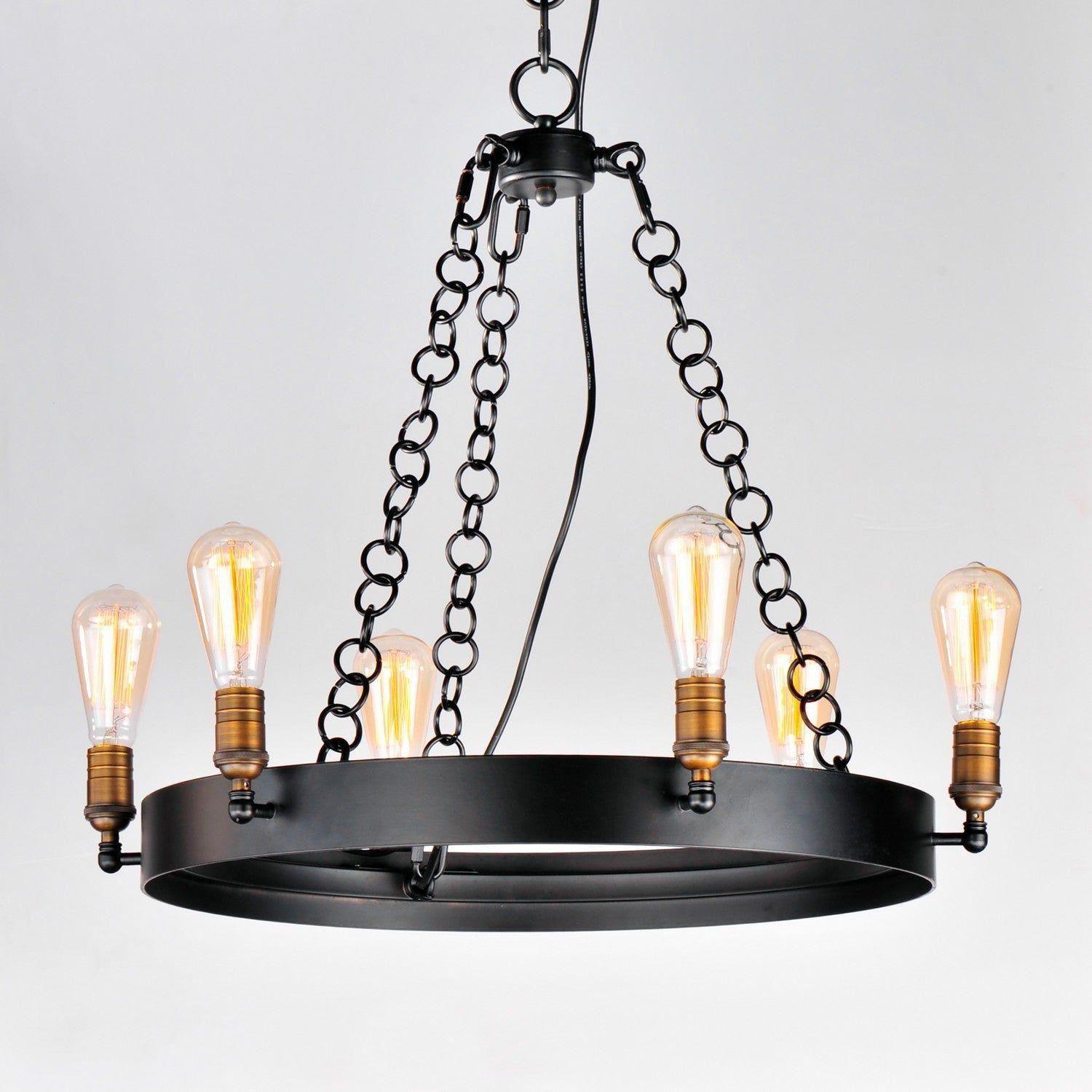 Maxim Lighting - Noble Chandelier - 26276BKNAB - Canada Light Shop