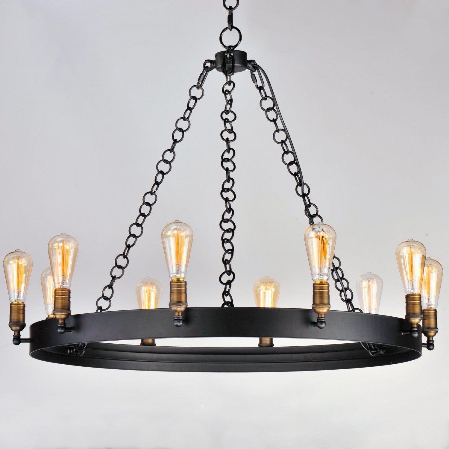 Maxim Lighting - Noble Chandelier - 26276BKNAB - Canada Light Shop