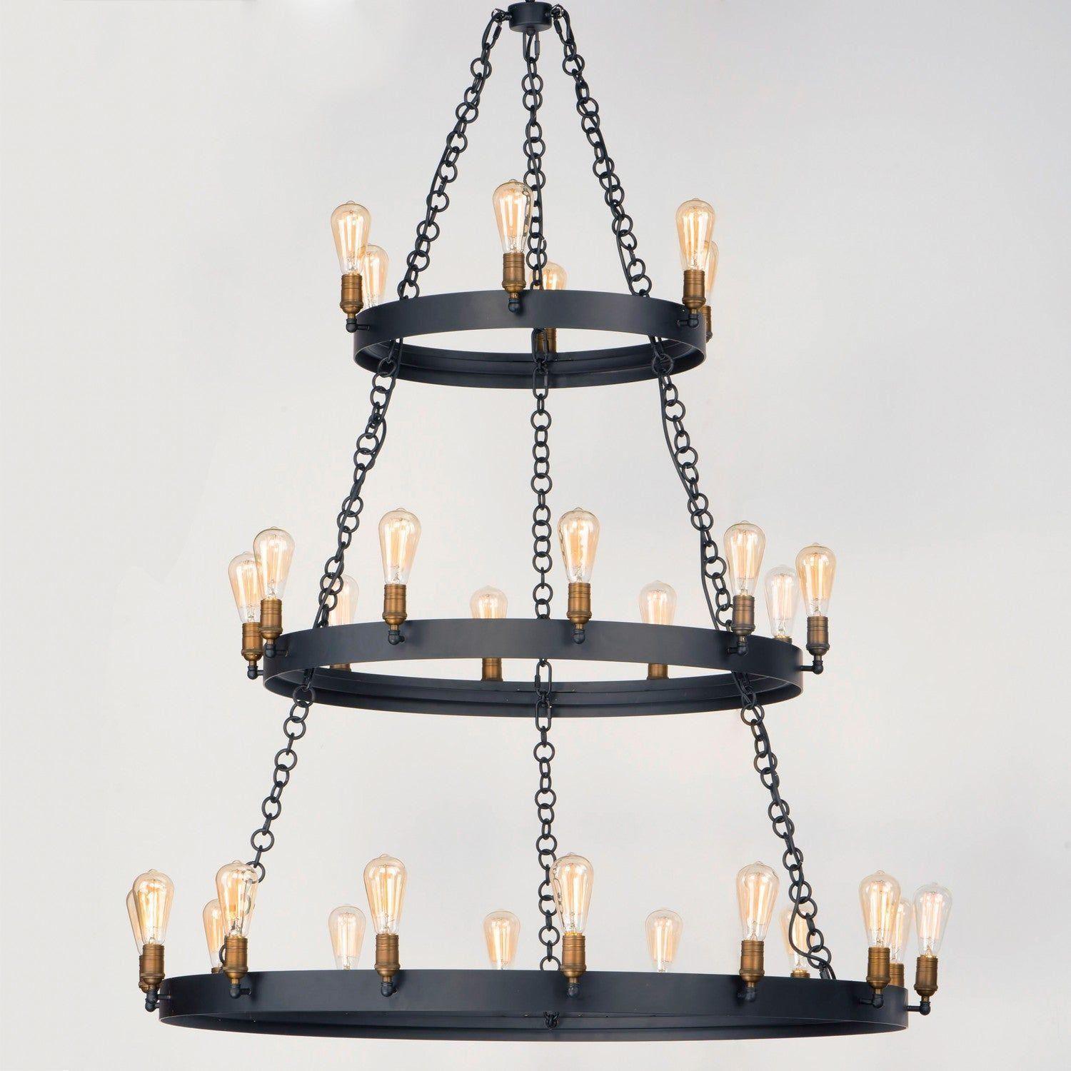 Maxim Lighting - Noble Three-Tier Chandelier - 26278BKNAB - Canada Light Shop