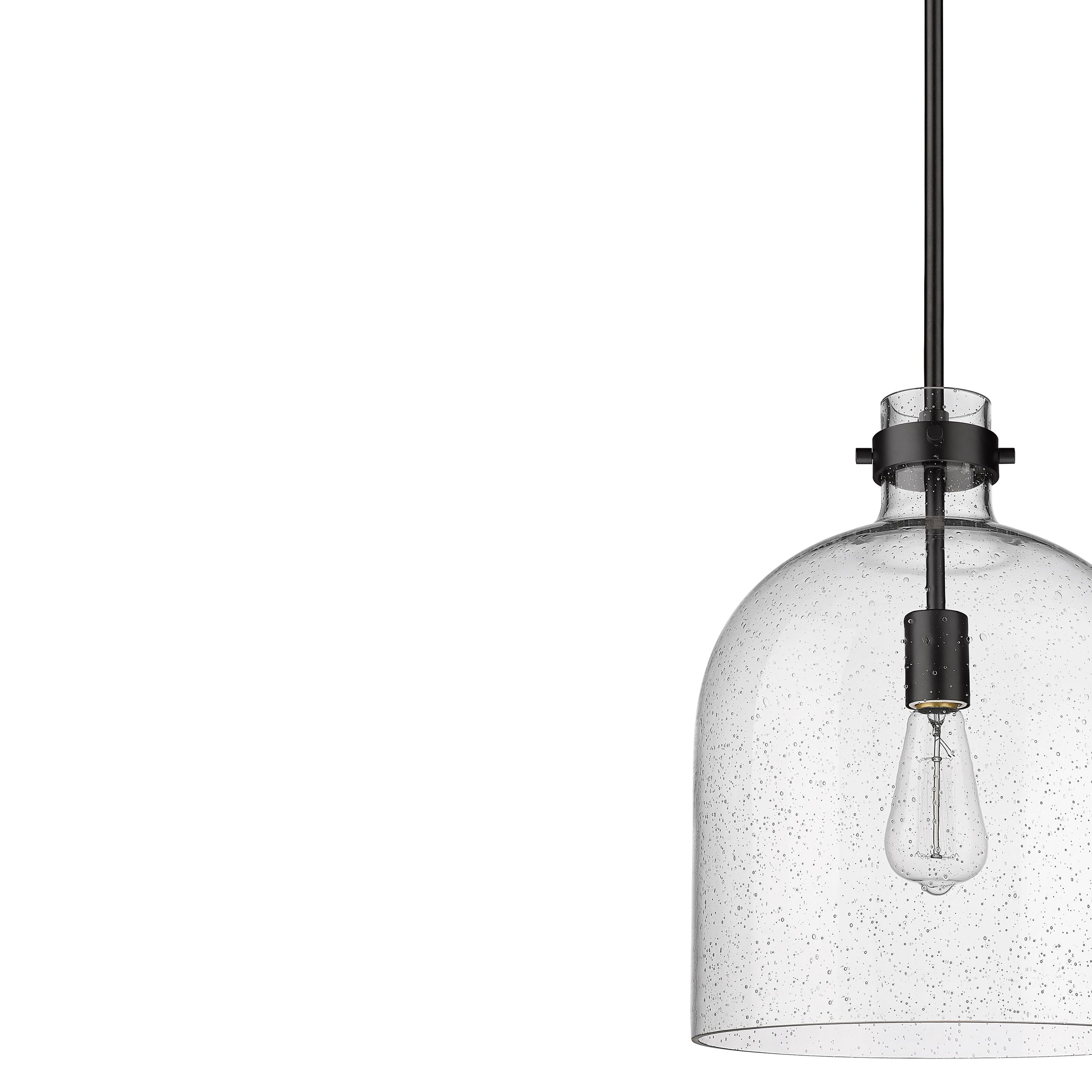 Z-Lite 817-12MB Pearson Pendant in Matte Black not lit