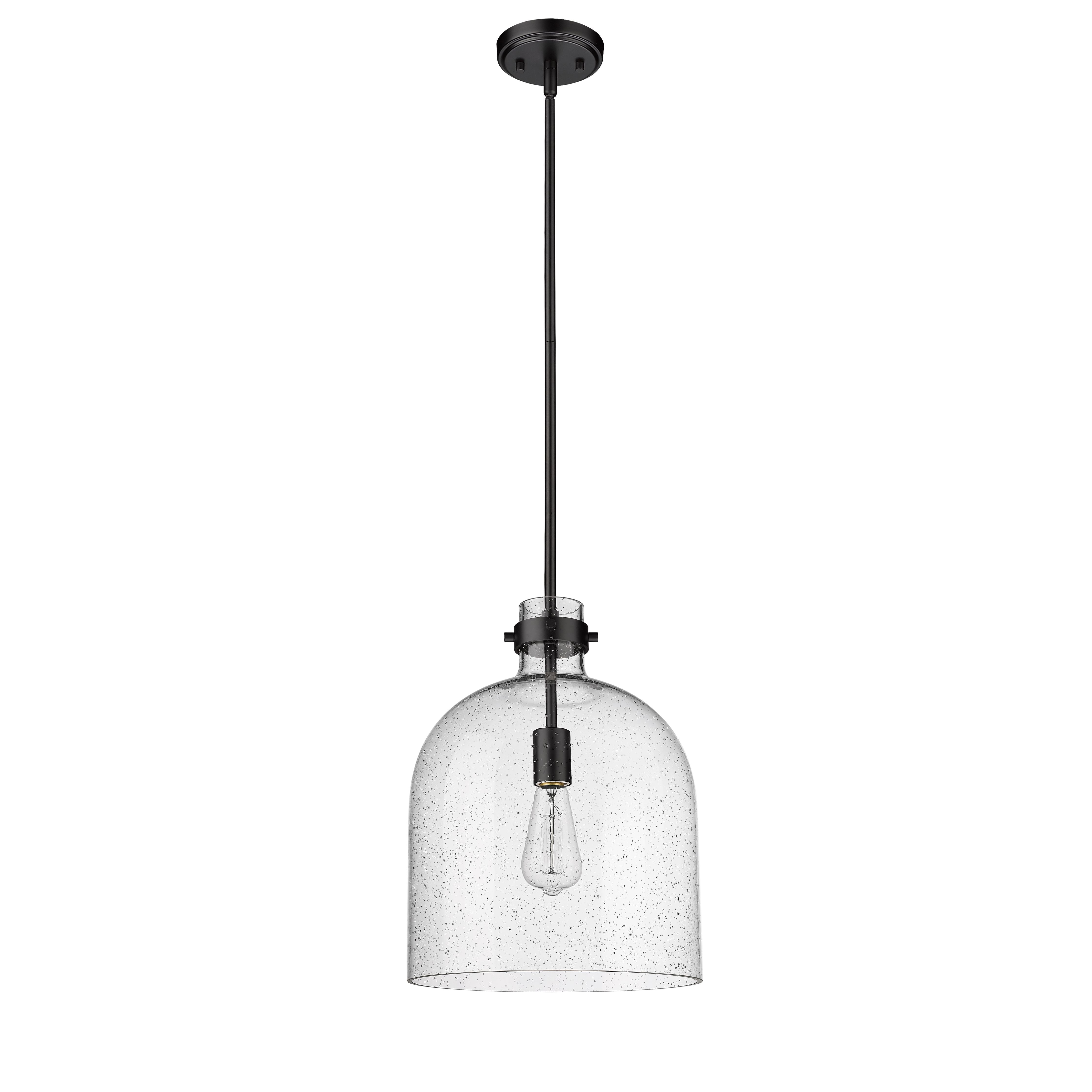 Z-Lite 817-12MB Pearson Pendant in Matte Black not lit
