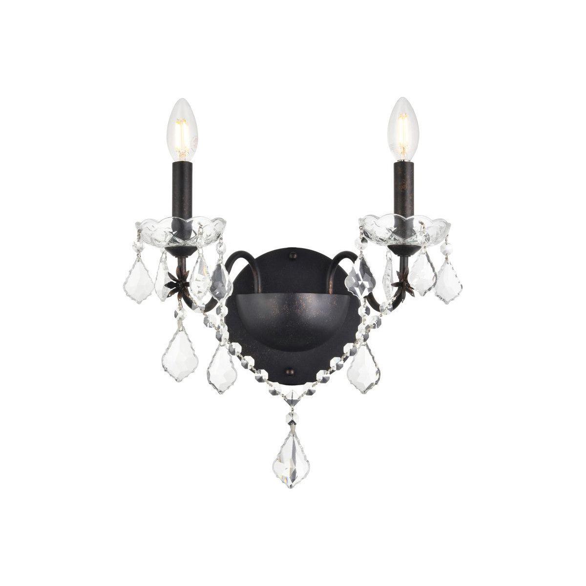 Elegant Lighting - St. Francis Wall Sconce - V2015W2DB/RC - Canada Light Shop