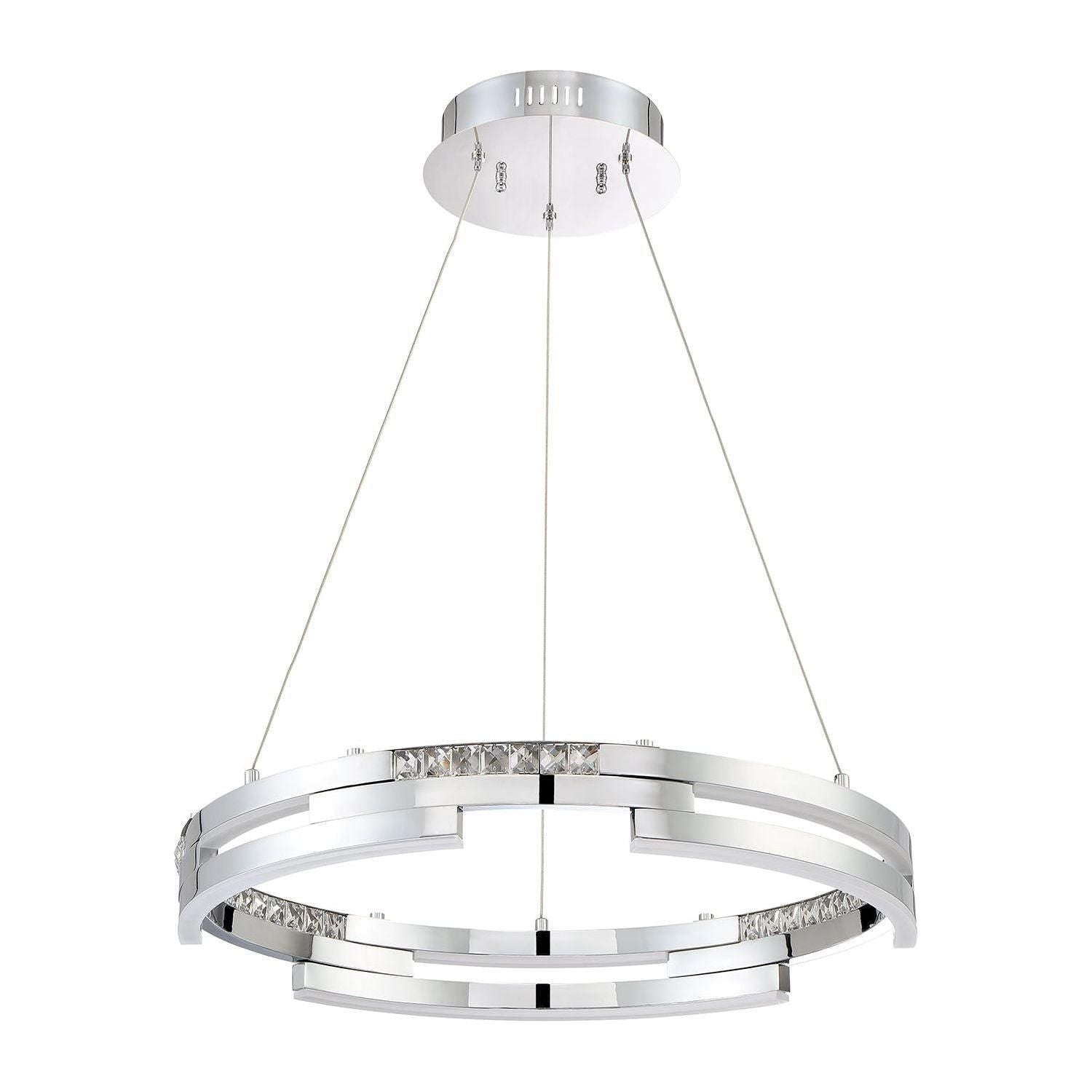 Kendal Lighting - Satern LED Pendant - PF8724-CH - Canada Light Shop