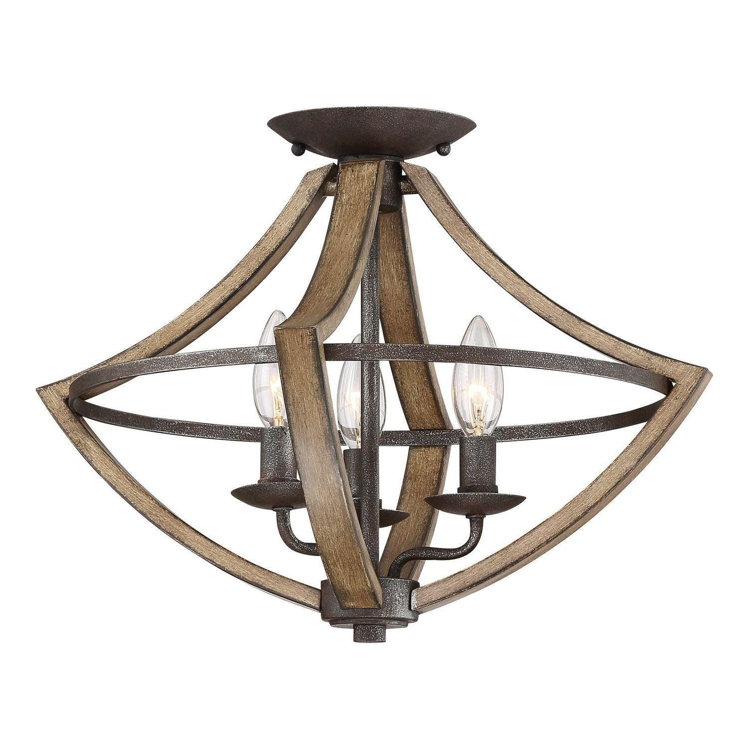 Quoizel - Shire Semi Flush Mount - SHR1716RK - Canada Light Shop