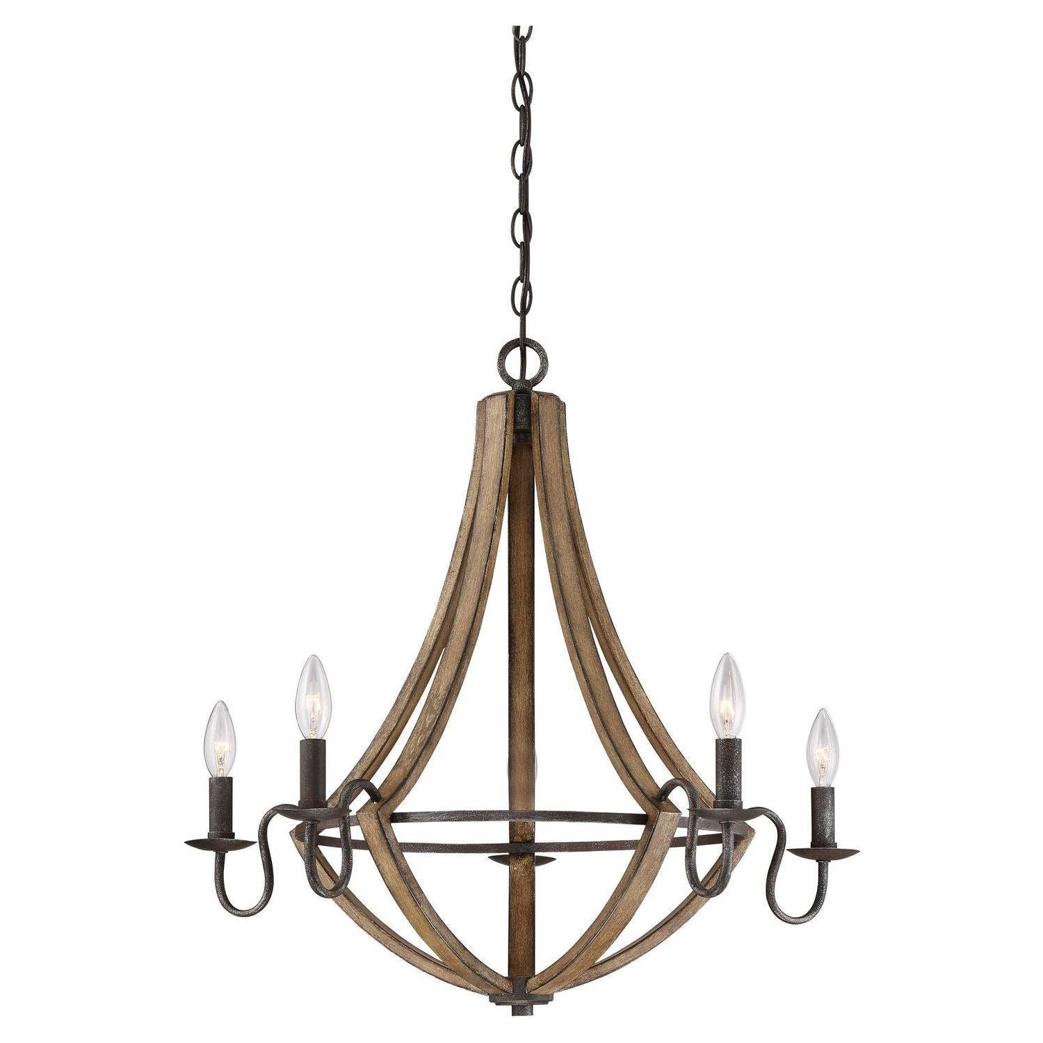 Quoizel - Shire Chandelier - SHR5005RK - Canada Light Shop