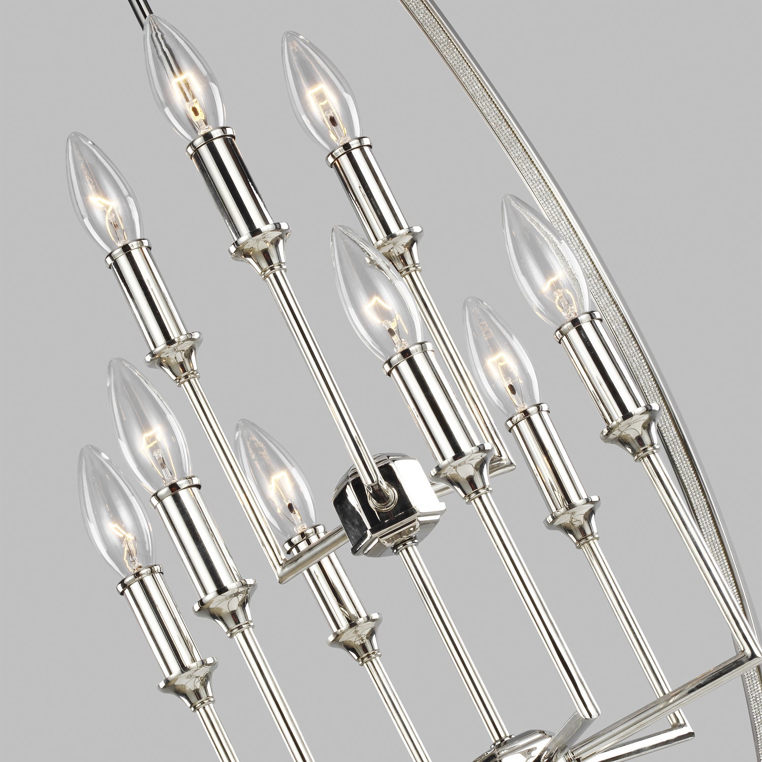 Visual Comfort Studio Canada - F3058/9PN - Nine Light Chandelier - Corinne - Polished Nickel