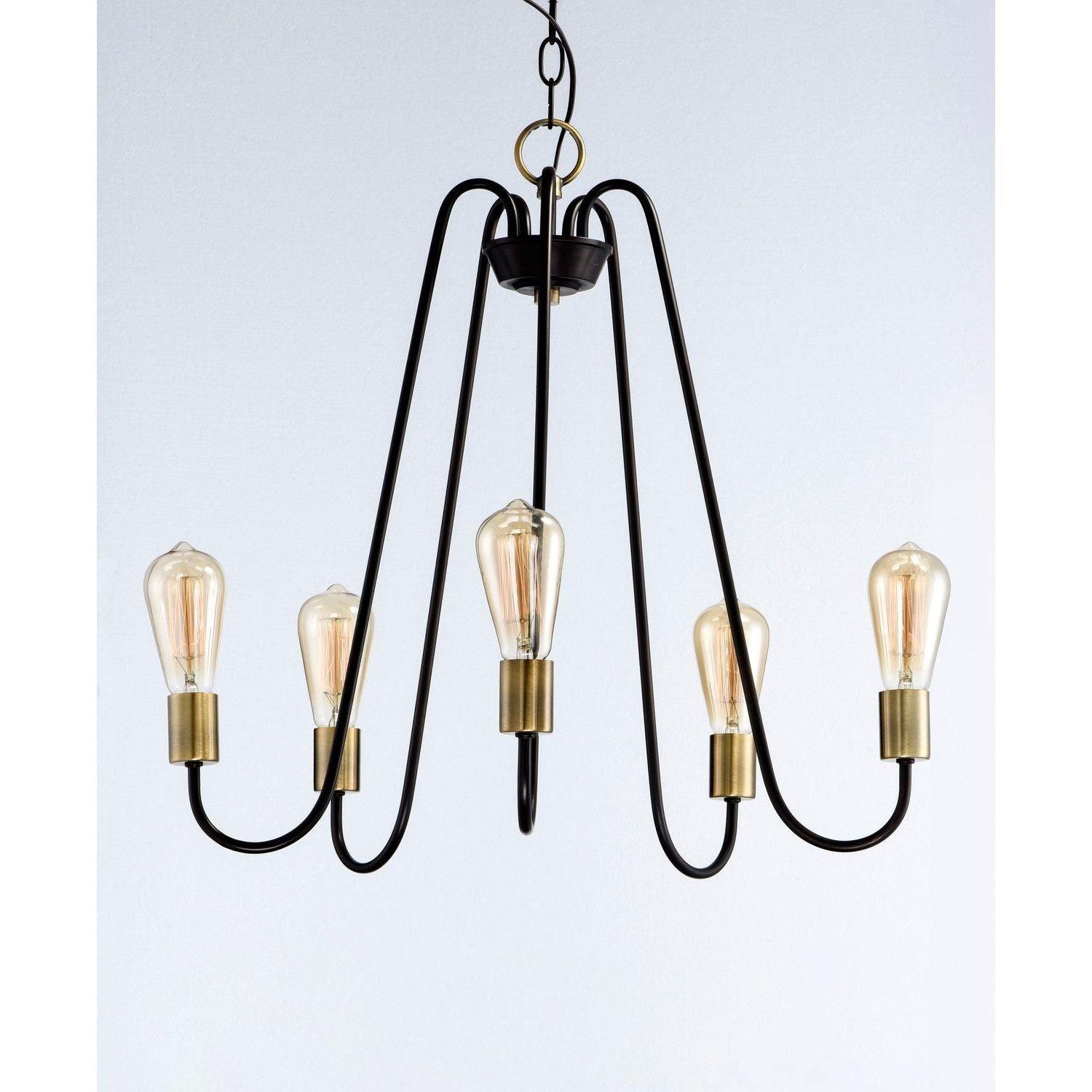 Maxim Lighting - Haven Chandelier - 11735BKSN - Canada Light Shop