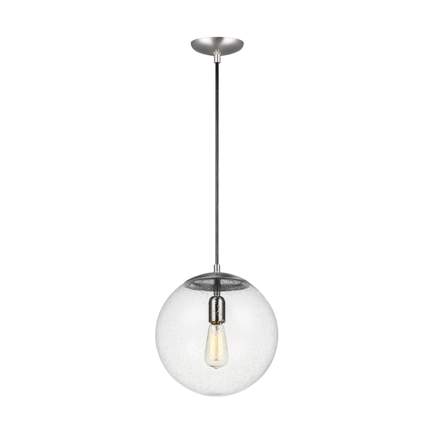 Visual Comfort Studio Canada - 6701801-04 - One Light Pendant - Leo - Hanging Globe - Satin Aluminum