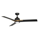 Kendal Lighting - Triton Ceiling Fan - AC22452-BLK/OCB - Canada Light Shop