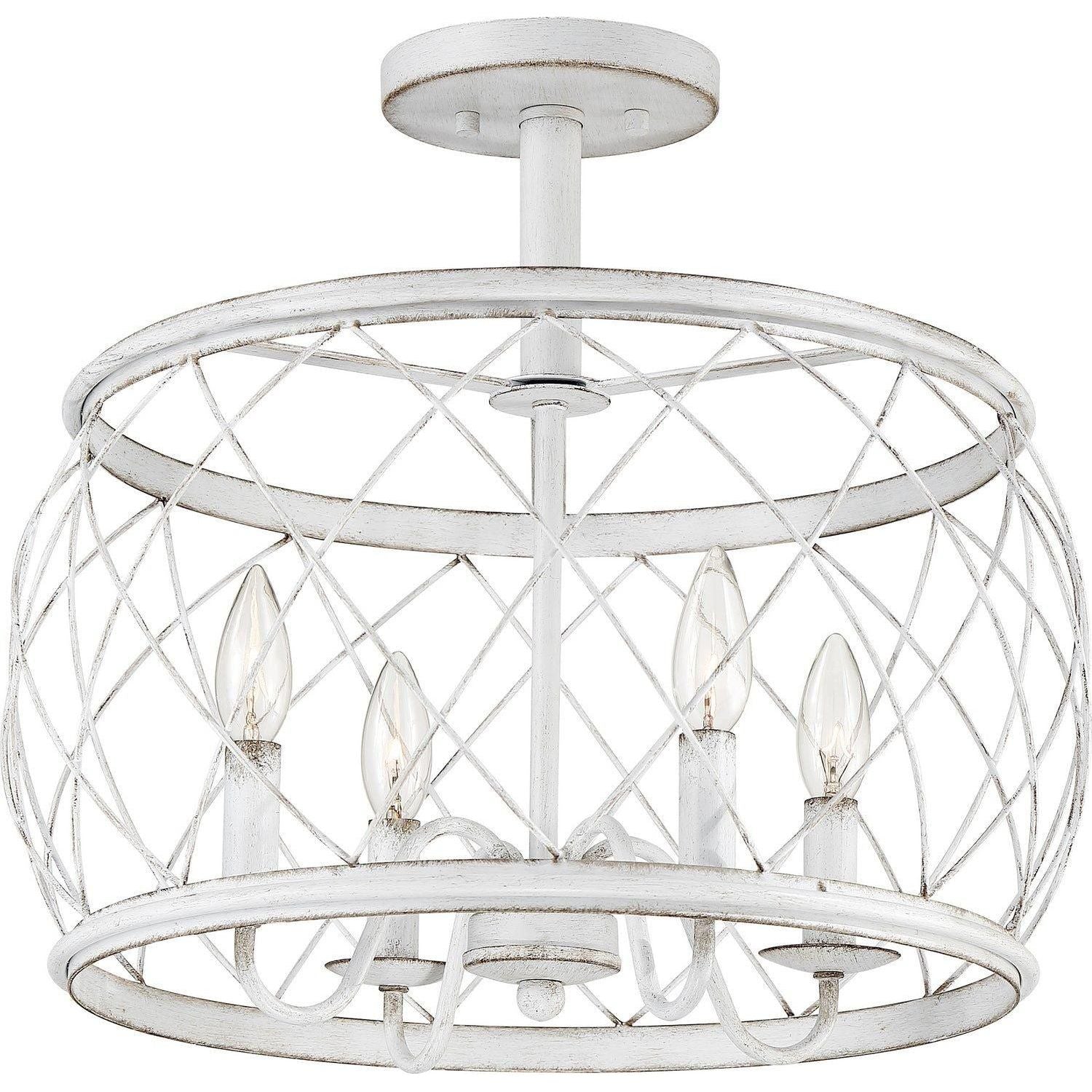 Quoizel - Dury Semi-Flush Mount - RDY1717AWH - Canada Light Shop