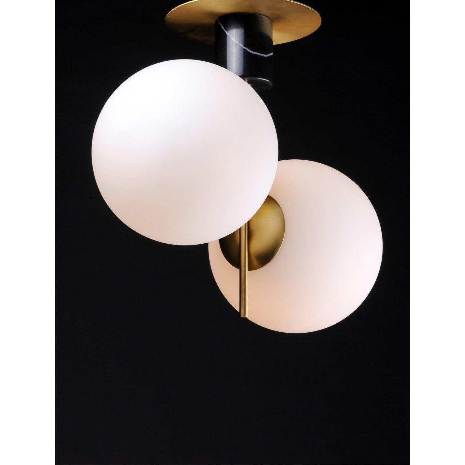 Maxim Lighting - Vesper Double Semi-Flush Mount - 26032SWSBRBK - Canada Light Shop