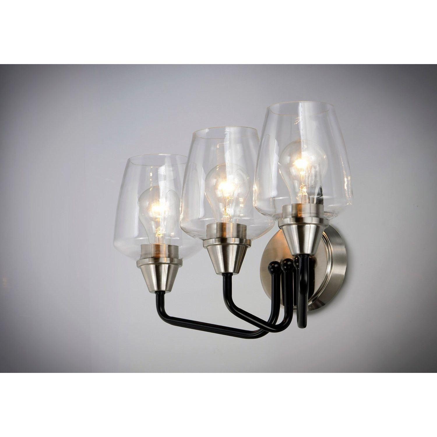 Maxim Lighting - Goblet Bath Vanity - 26123CLBKSN - Canada Light Shop