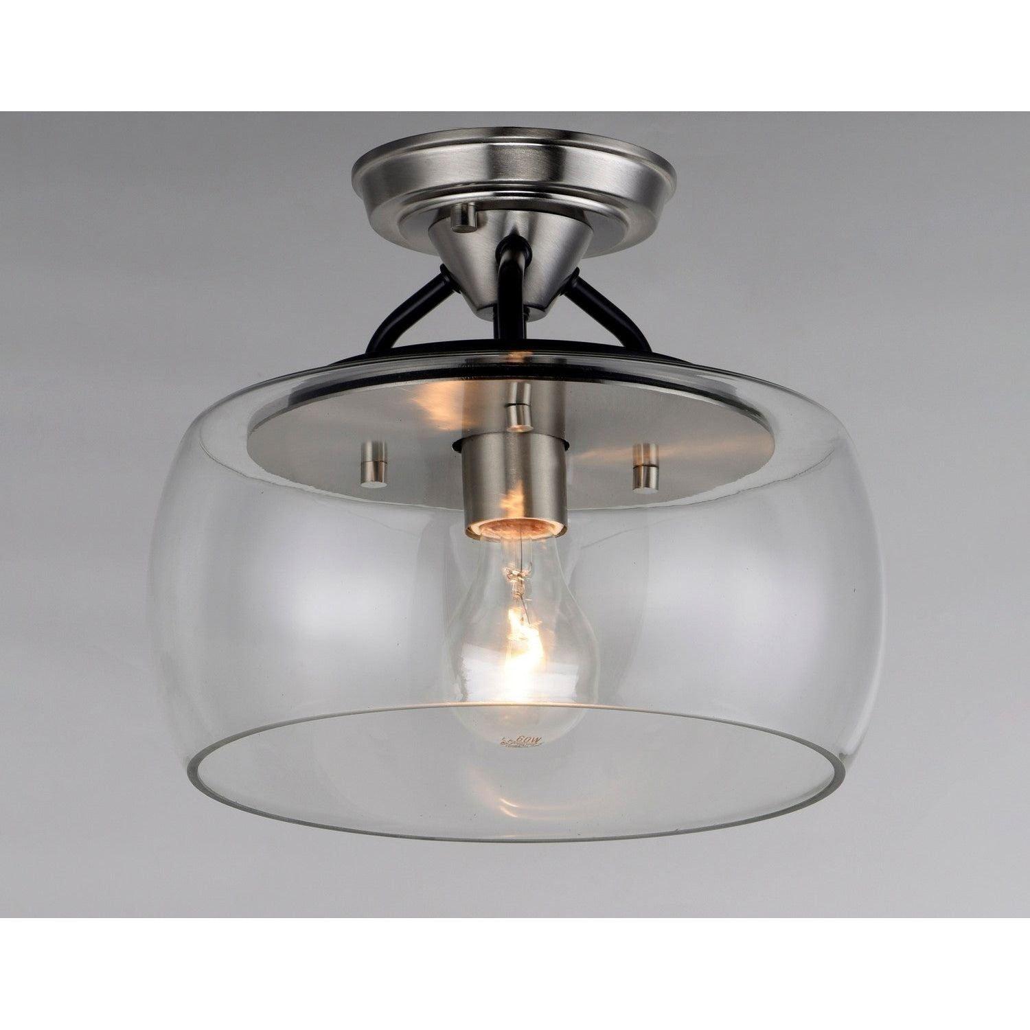 Maxim Lighting - Goblet Semi-Flush Mount - 26129CLBKSN - Canada Light Shop