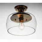 Maxim Lighting - Goblet Semi-Flush Mount - 26129CLBKSN - Canada Light Shop