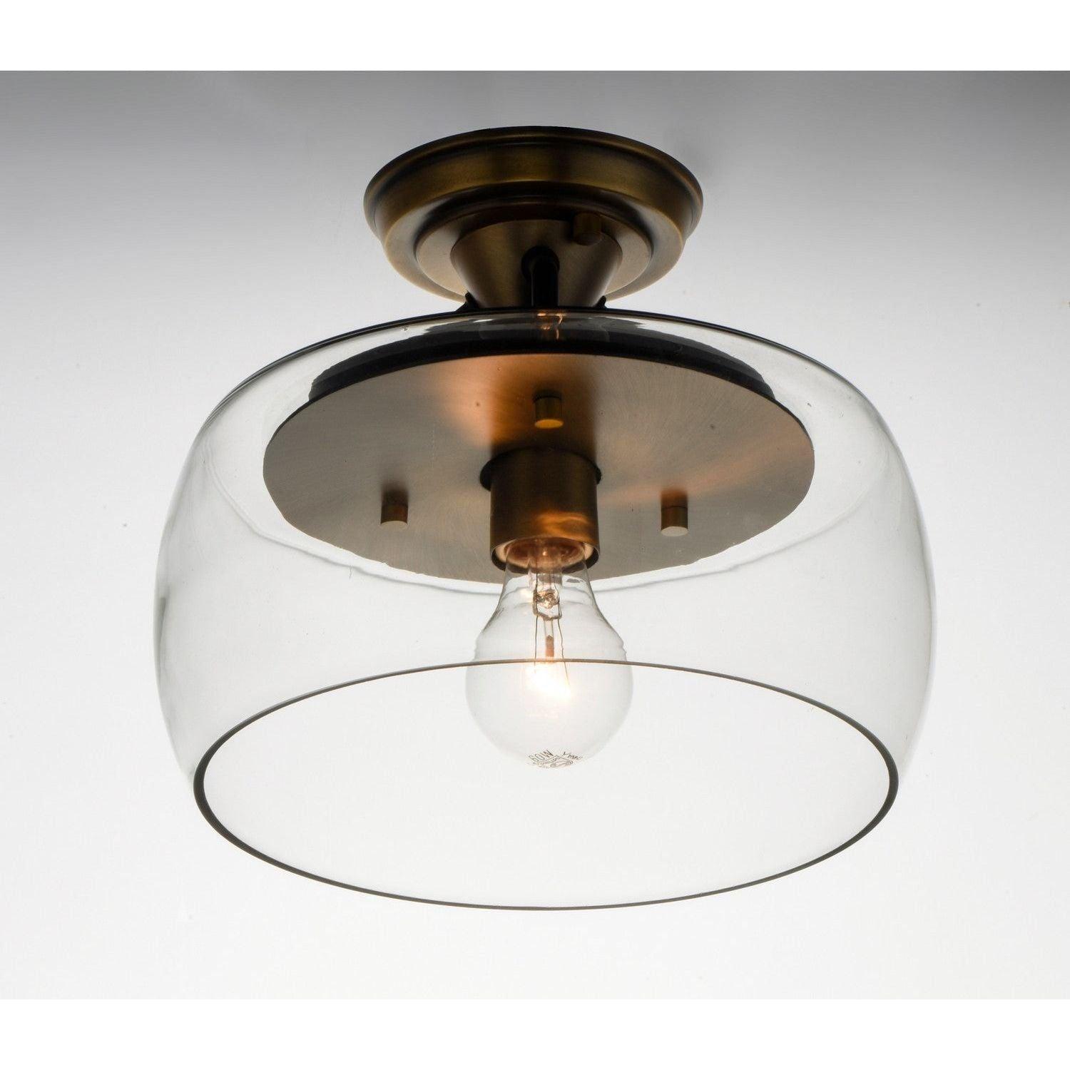 Maxim Lighting - Goblet Semi-Flush Mount - 26129CLBKSN - Canada Light Shop