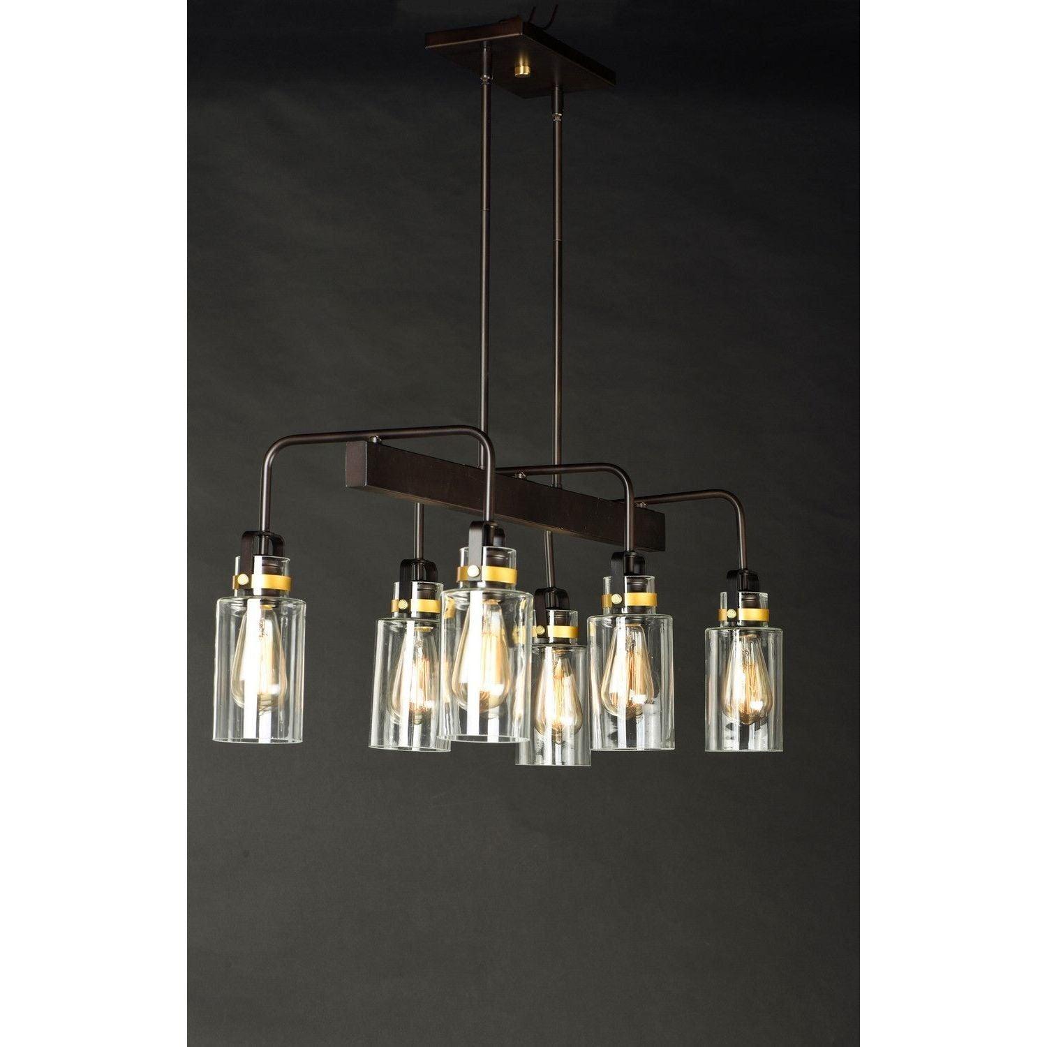 Maxim Lighting - Magnolia Linear Pendant - 30176CLBZGLD - Canada Light Shop