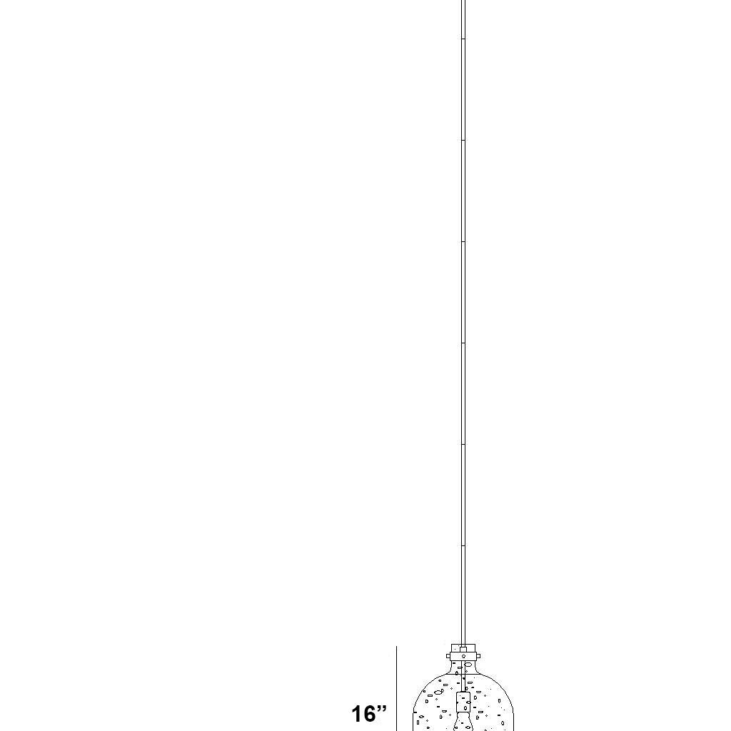 Z-Lite 817-12BN Pearson Pendant in Brushed Nickel line drawing