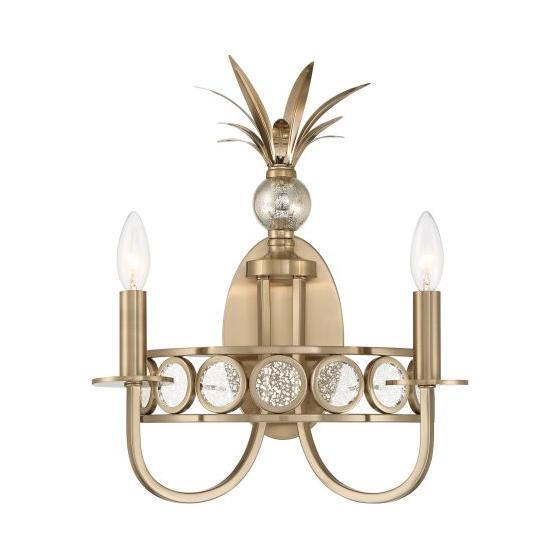 Savoy House - 9-1207-2-127 - Two Light Wall Sconce - Hearst - Noble Brass