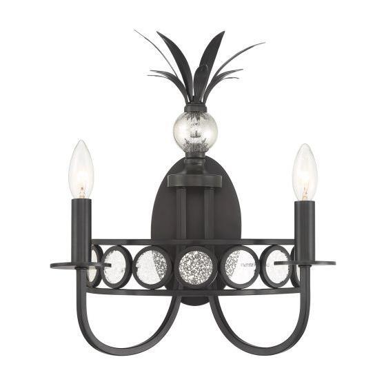 Savoy House - 9-1207-2-188 - Two Light Wall Sconce - Hearst - Black Tourmaline