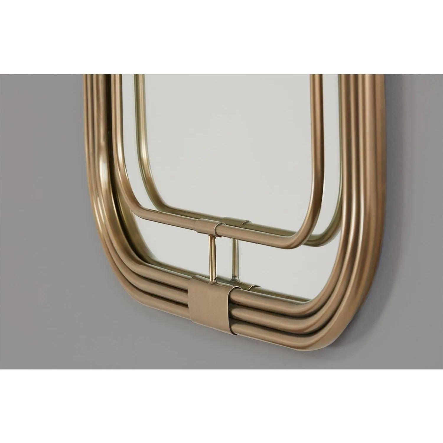 Capital Lighting Fixture Company - 28"W x 42"H Rectangle Metal Piping Mirror - 730201MM - Canada Light Shop